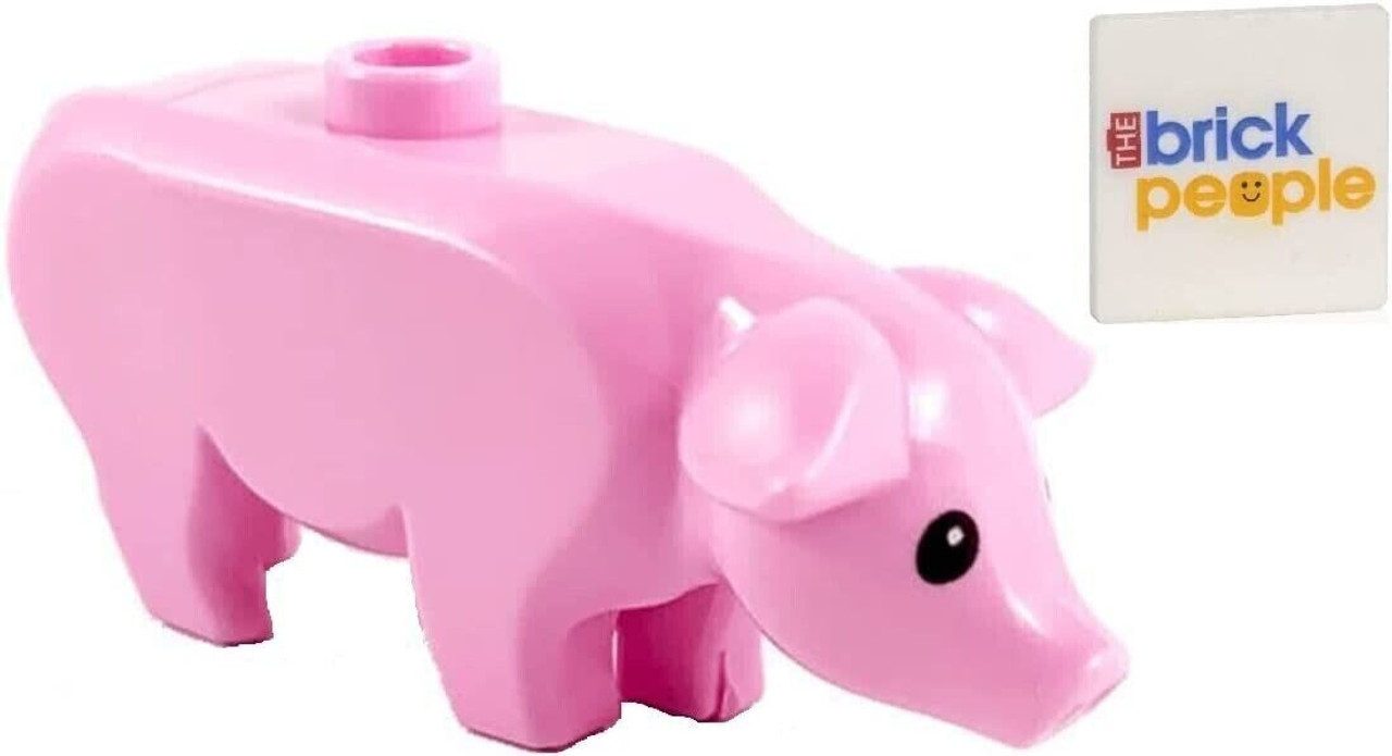 LEGO City Farm Animal Pink Pig Minifigure 75980