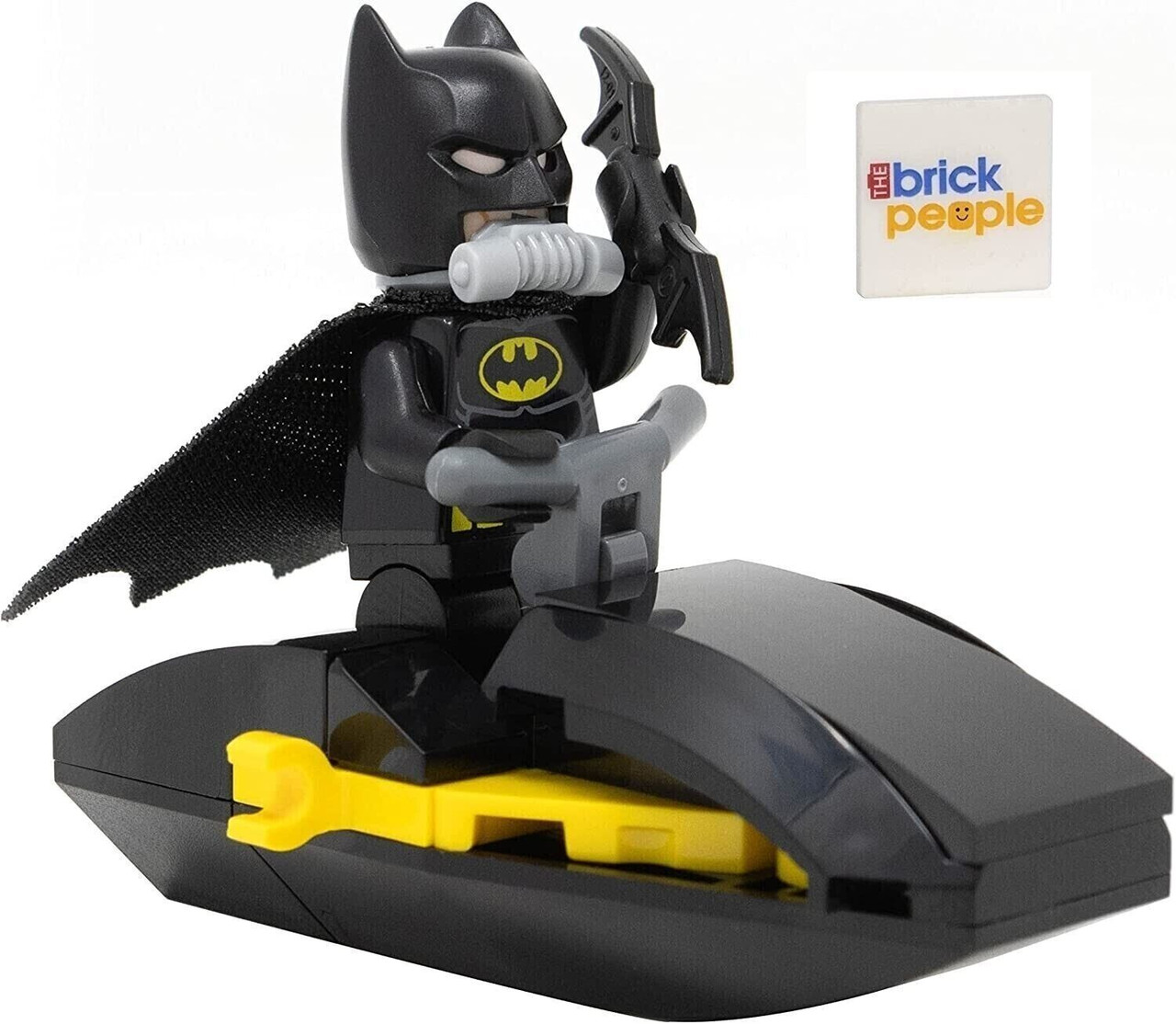 LEGO DC Superheroes Batman Minifigure with Jet Ski and Bat a Rang