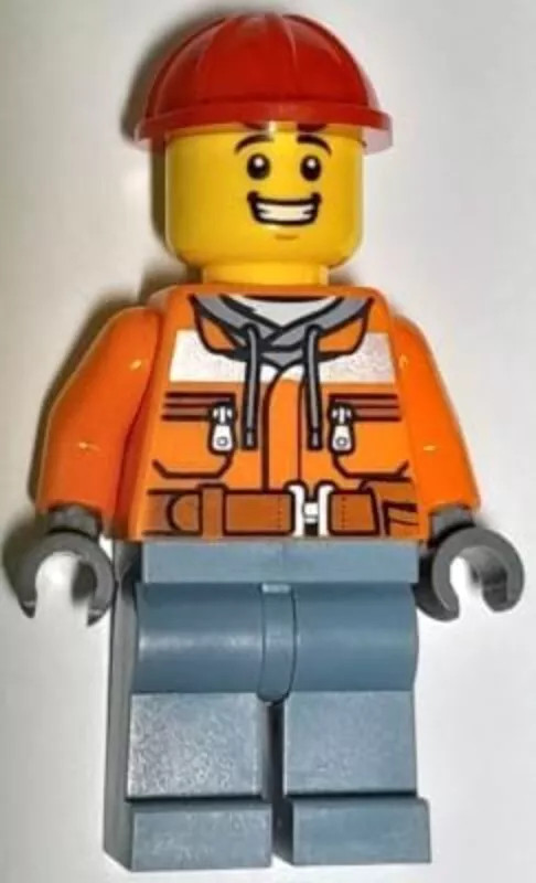 LEGO City: Construction Worker Minifigure with Small Crane
