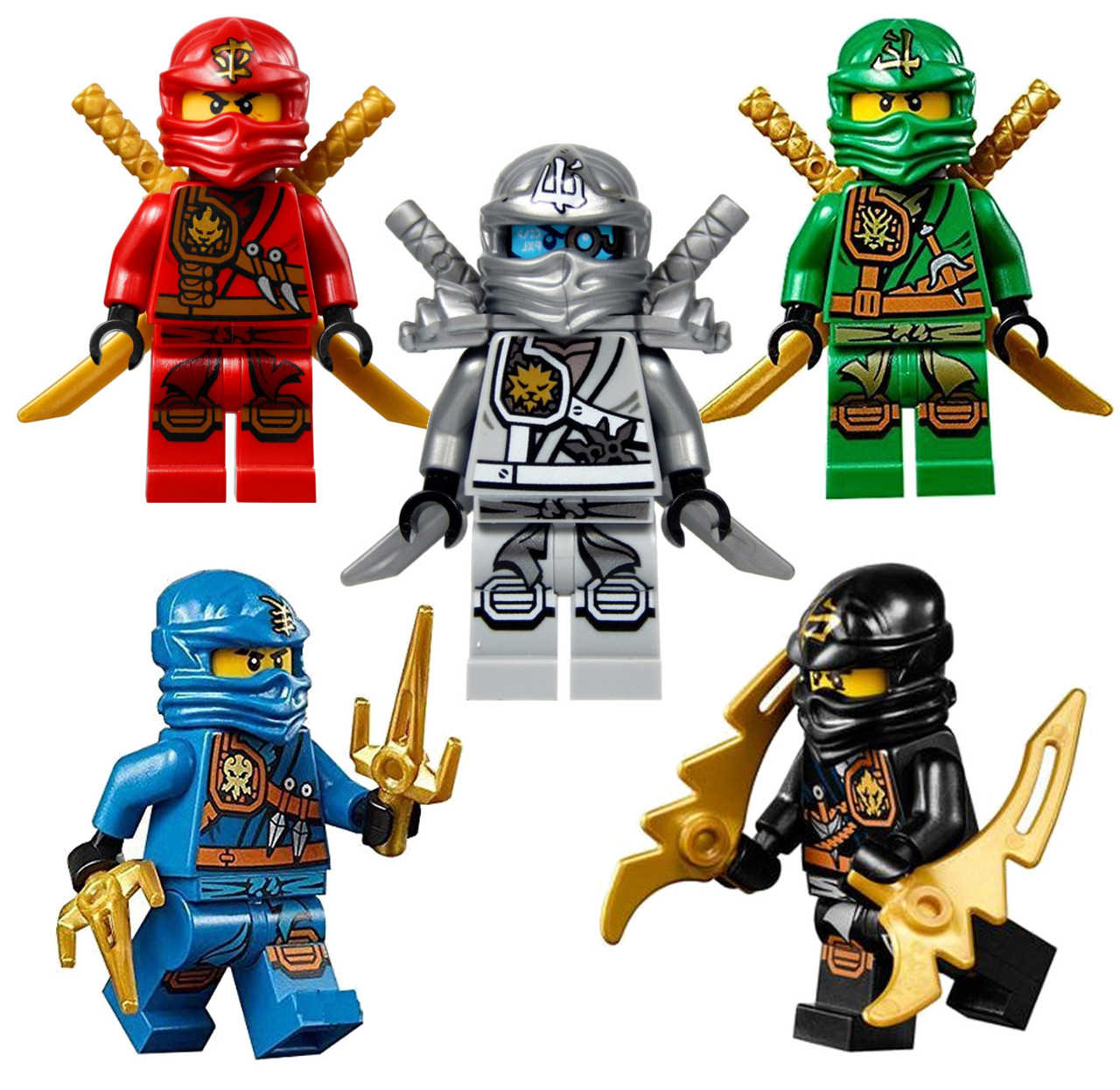 LEGO Ninjago 5 Zukin Ninjas Lloyd Zane Jay Cole Kai The