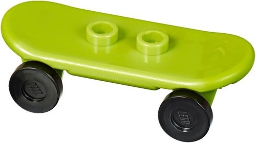 LEGO® MiniFigure Skateboard - Green with Black Wheels