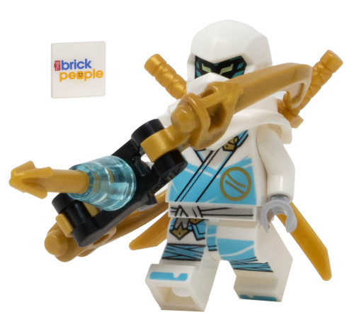 LEGO Ninjago Crystalized: Zane Dragon Minifigure with Sword and
