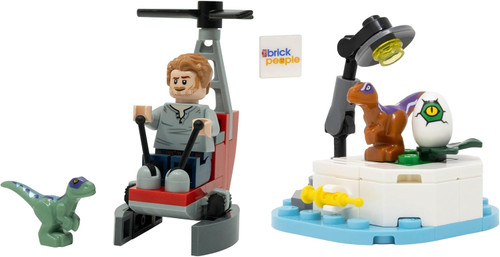 LEGO Jurassic World: Owen Minifigure with Helicopter and Baby Dino Lab LEGO Jurassic World: Owen Minifigure with Helicopter and Baby Dino Lab