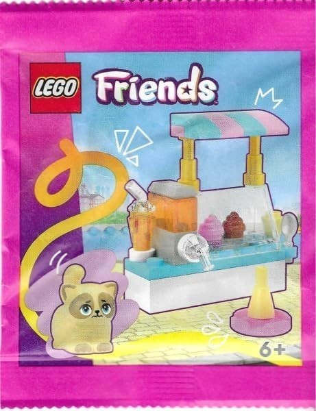 LEGO Friends Accessory Set: Cat (Pom) with Ice Creme Stand (29 pcs)