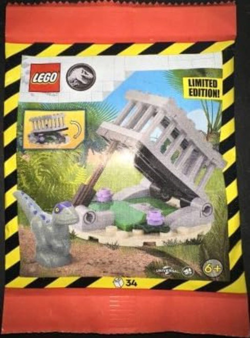 LEGO Jurassic World: Baby Raptor with Trap - Ages 6+