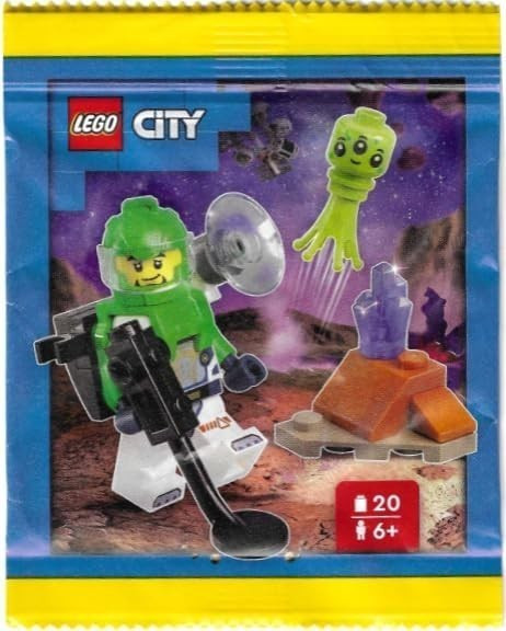 LEGO City Space Explotration: Astronaut with Alien and Crystal - Ages 6+