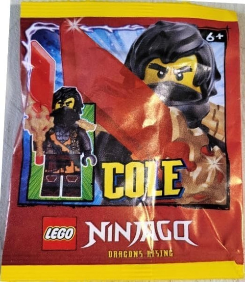 LEGO Ninjago Dragons Rising Season 3: Cole Minfigure with Dragon Shoulder Armor- Ages 6+