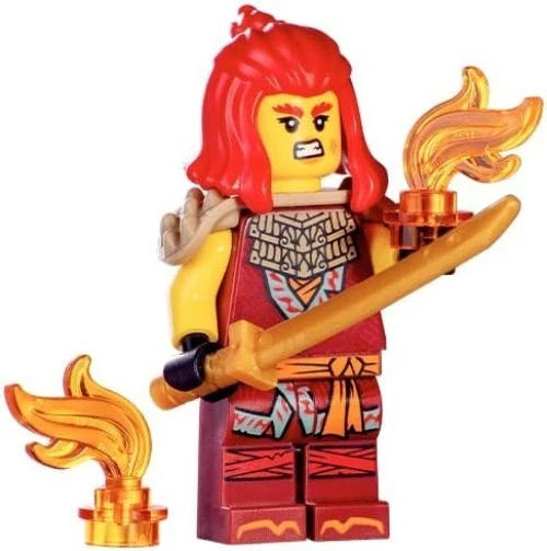 LEGO Ninjago Dragons Rising Season 2: Wyldfyre Minifigure with Shoulder Armor - Ages 6+