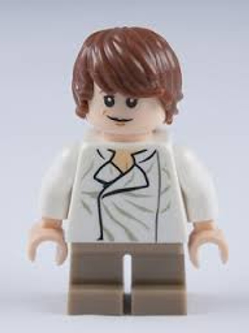 LEGO Star Wars Han Solo Minifigure Wavy Hair Twin Pistols Slave