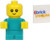 LEGO City: Baby Minifig with Turquoise Outfit (Very Small Less Than 1 inch Tall)