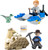 LEGO Jurassic World: Own Grady Minifigure with Swampspeeder and Alan Grant with Dino Bones