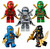 LEGO® Ninjago™ 5 Zukin Ninjas - Lloyd Zane Jay Cole Kai