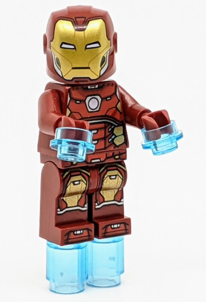 LEGO Marvel Superheroes: Iron Man Minfig with Silver Hexagon 