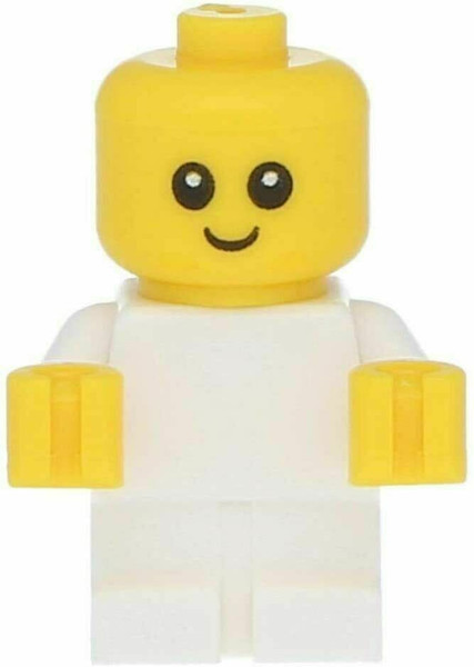 LEGO City: Baby Minifig with White Outfit (Very Small) (BabyWhite60292)