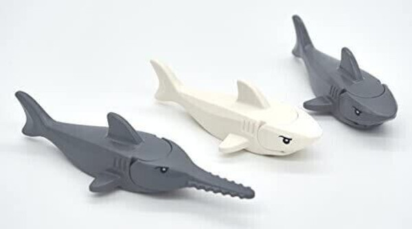 LEGO Shark and Sawfish Combo Pack with Gills and Printed Eyes