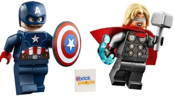 LEGO Superheroes Combo Pack: Thor Hammer Captain America Shield Minifigure 76142