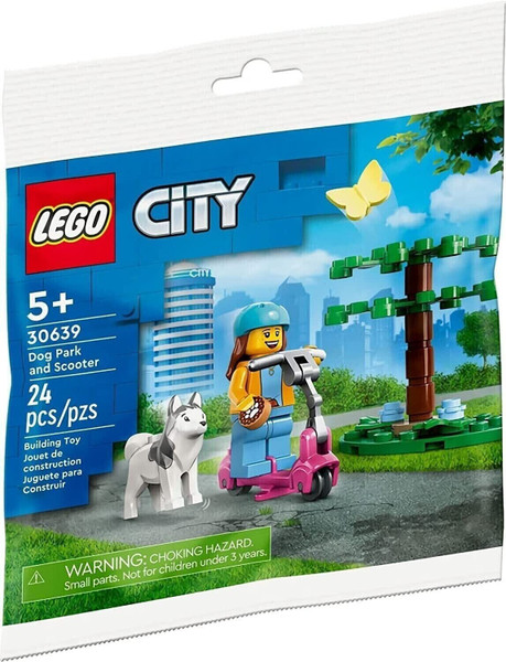 LEGO City: Dog Park and Scooter 30639 Polybag Builders Ages 5+