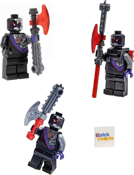 LEGO Ninjago Army: Three Nindroid Warrior Combo Pack - Minifigures with Weapons