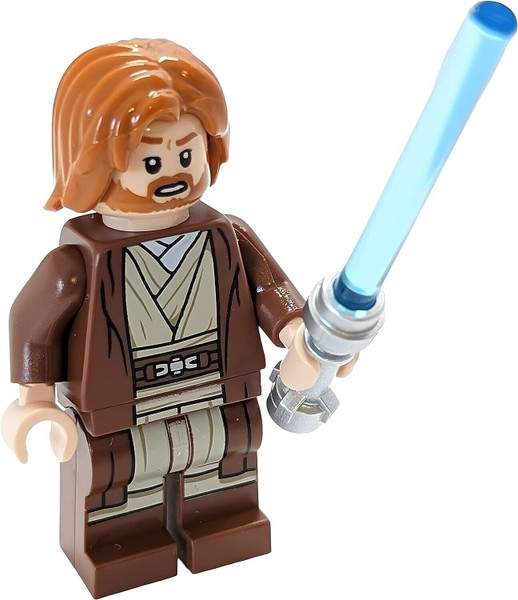 Lego Star Wars Mini Figure - Obi-Wan Kenobi with Lightsaber Approximately 45mm