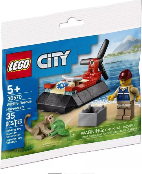 LEGO 30570 L'aéroglisseur de sauvetage des animaux sauvages polybag - Nouveau.