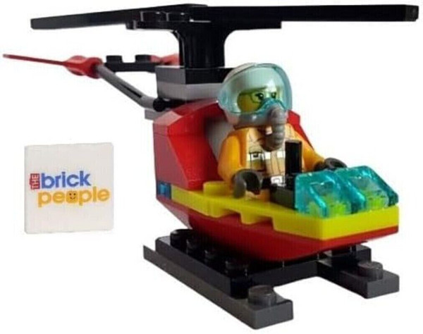 LEGO City: Firerfighter Minifigure in Helicopter