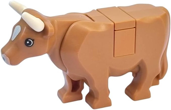 LEGO® City - Light Brown Cow with Short Horns