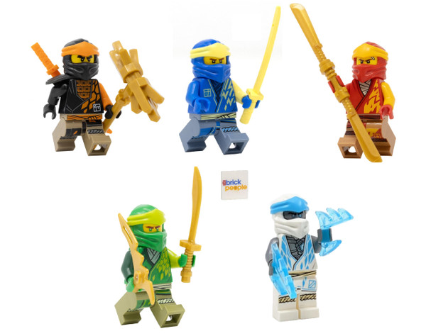 LEGO Ninjago Ninjago Combo Set: 5 Core Ninja Minifgures (Lloyd, Jay, Cole, Zane, and Kai)