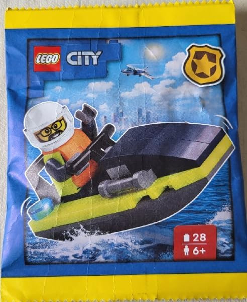 LEGO City: Police Officer Minifigure with Jet Ski