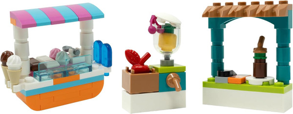 LEGO Friends Micro Sets: Ice Creme Stand and Smoothie Both Combo Pack