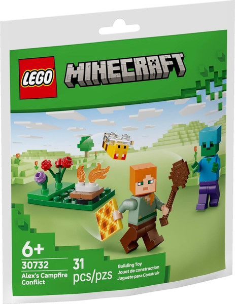 LEGO Minecraft Alex's Campfire Conflict 30732