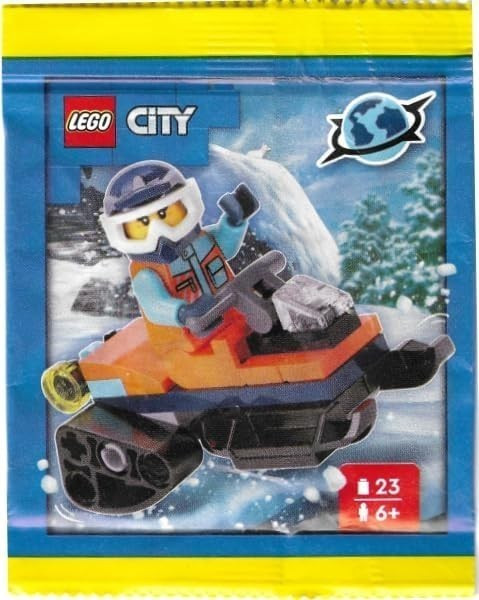 LEGO City: Arctic Explorer Minifigure with Snowmobile - Ages 6+