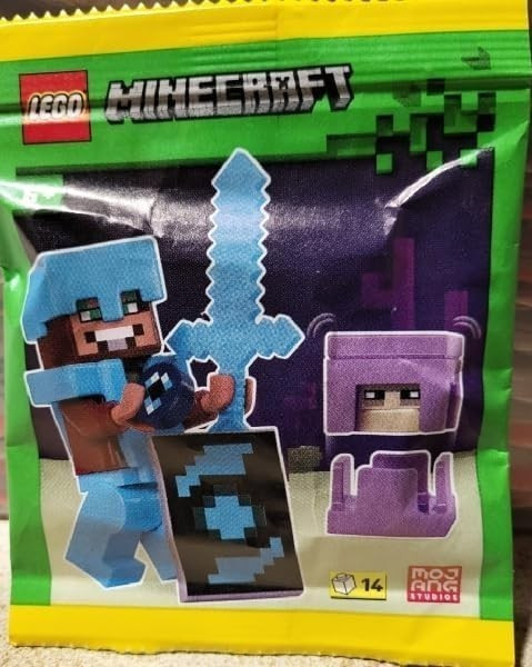 LEGO Minecraft: Ender Knight Minfigure with Sword with Shulker - Ages 6+