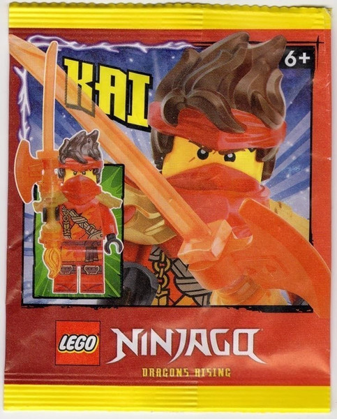 LEGO Ninjago Dragons Rising Season 3: Kai Minifigure with Tunic and Dragon Armor - Ages 6+