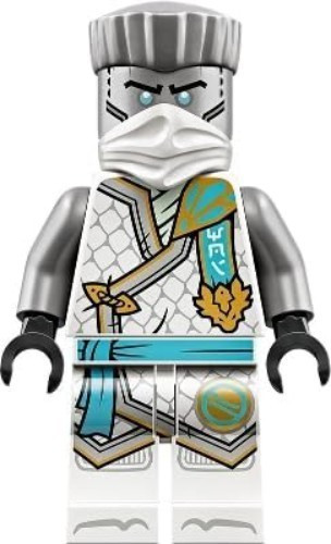 LEGO Ninjago Dragons Rising Season 2: Zane Minifigure with Tounrament Armor and Katana - Ages 6+