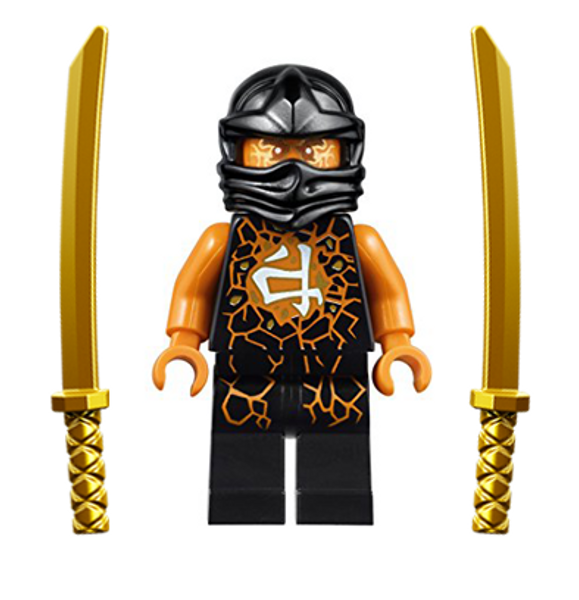 LEGO® Ninjago™ Cole Airjitzu with Dual Gold Swords