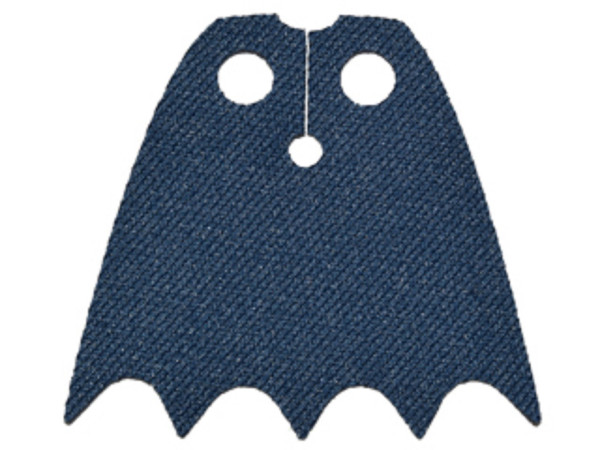 LEGO® Dark Blue Batman Cape - New Spongy Fabric - LEGO figure accessory