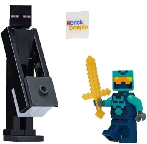 LEGO Minecraft Enderman Minifigure with Nether Hero Combo Pack