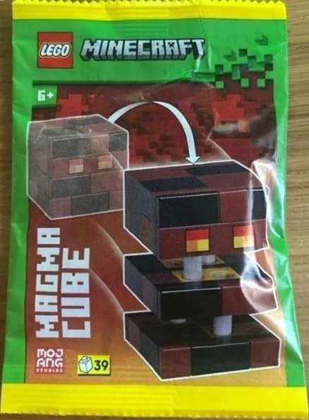 Minbecrat Robe LEGO Minecraft: Magma Cube Minifigure - Ages 6+ (39 pcs)