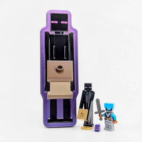 Minbecrat Robe LEGO Minecraft: Space Sentinel with Enderman and Endermite metal box