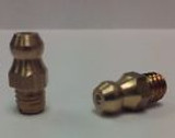 M6 x 1mm Straight Brass Metric Grease Zerk Fitting 1 Pc