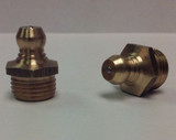 1/4-19 BSP Straight Brass Grease Zerk Fitting 1 Pc