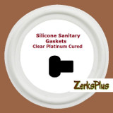 Sanitary Gasket 1/2" Silicone Platinum Clear  Price for 2 pcs