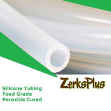 Silicone Tubing 1/4" ID x 3/8" OD FDA Peroxide Cured High Temp