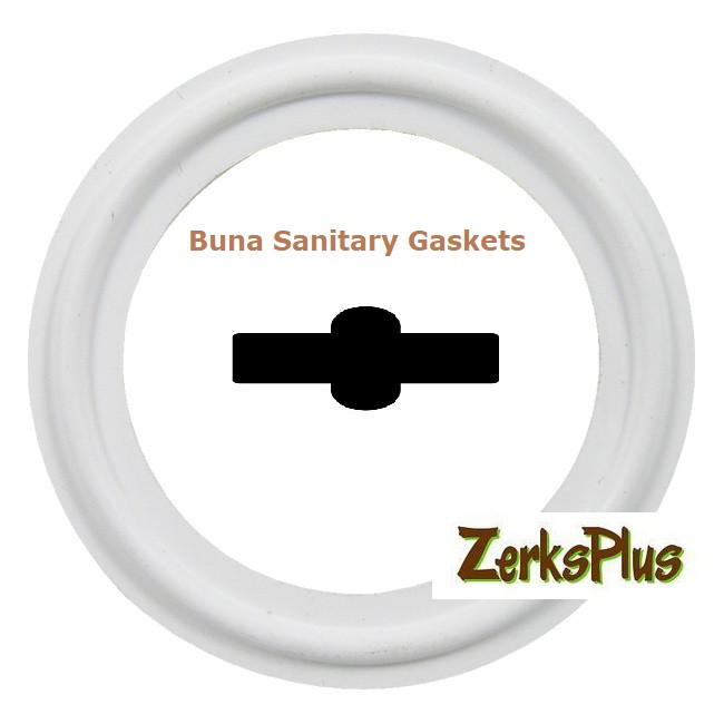 Sanitary Gasket 2-1/2" Buna White Price for 3 pcs