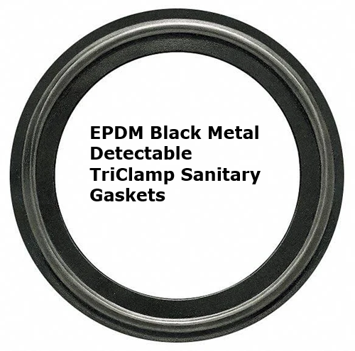 Sanitary Gasket 1" EPDM Black Metal Detectable Price for 1 pc