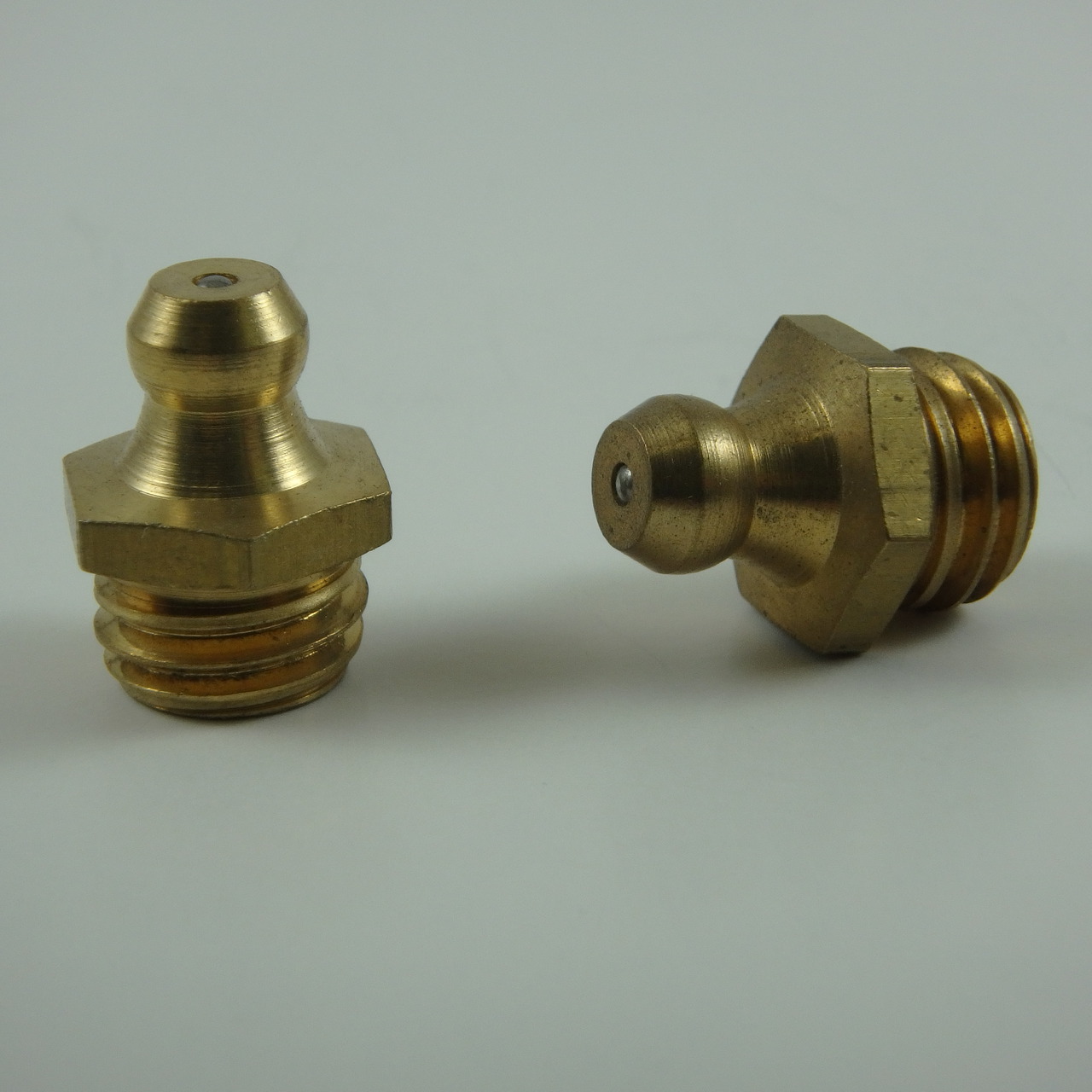 M12 x 1.5mm Straight Brass Metric Grease Zerk Fitting 1 Pc