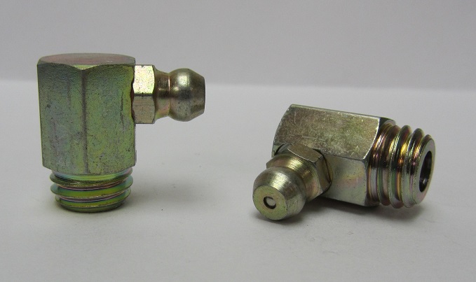 M10 x 1mm x 90° Metric Grease Zerk Fitting 2 Pcs