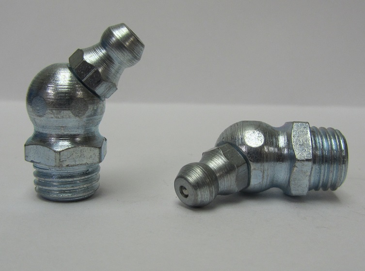 M12 x 1.5mm 45° Metric Grease Zerk Fitting 1 Pc