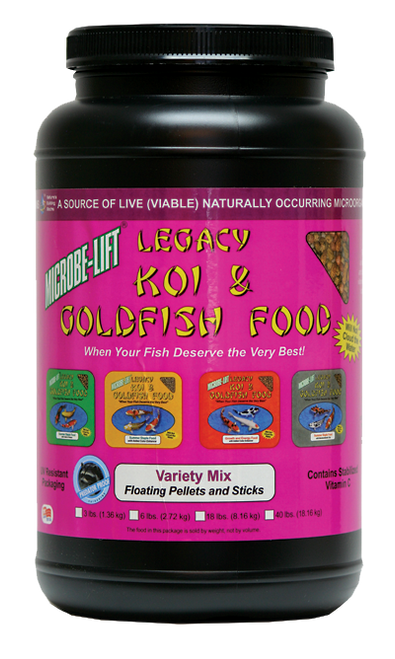 Microbe-Lift Legacy Koi and Goldfish Food - Variety Mix 2 lb. 4 oz.