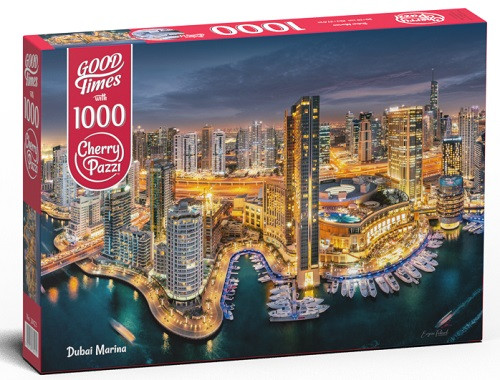 Dubai Marina, by Evgeni Fabisuk,  Cherry Pazzi Jigsaw Puzzles, 1000 Pieces,
Colourful, high quality jigsaws. Things2Do, Jigsawpuzz